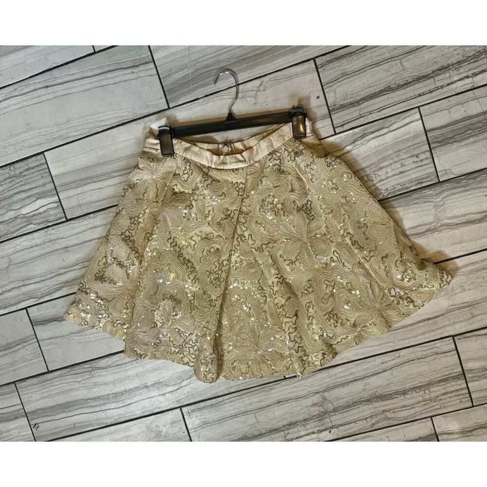 Stunning Tracy Reese embellished sequin embroidery skirt